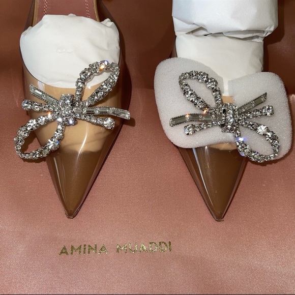 ❌SOLD❌ Amina Muaddi Rosie PVC Pumps - Picture 10 of 16